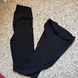 Black American eagle flare leggings